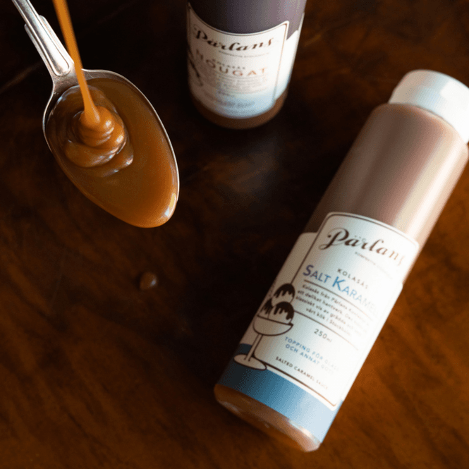 Hovedbilde Karamellsaus med havsalt – squeeze 250 ml