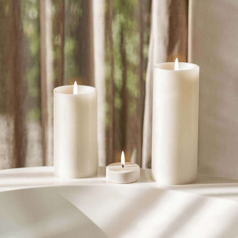 LED kubbelys m/ kant, Nordic white, 7,8x15 cm