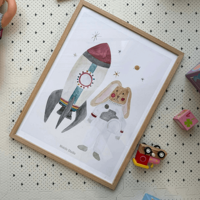 Hovedbilde Poster - Noa og Regnbueraketten , Makile Studio