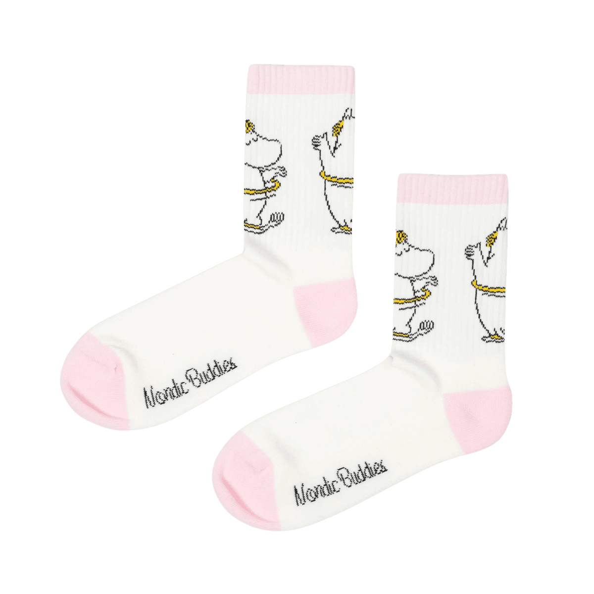 Moomin Retro sokker Snorkfrøken - Hvit/rosa