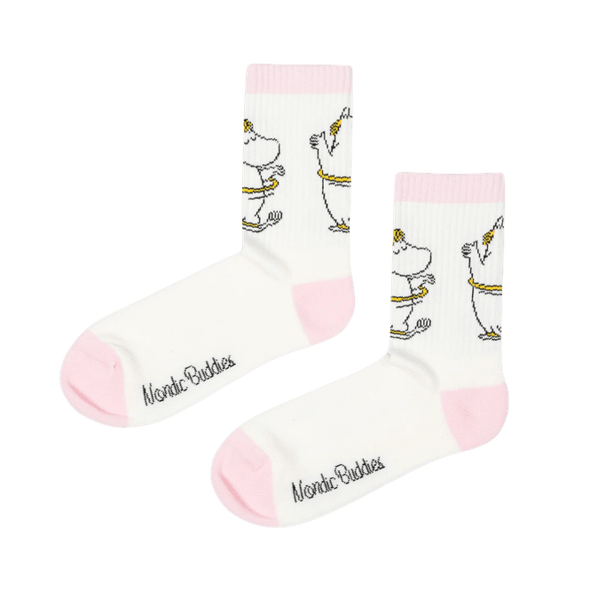 Hovedbilde Moomin Retro sokker Snorkfrøken - Hvit/rosa