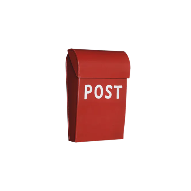 Hovedbilde Postkasse mini - Rød