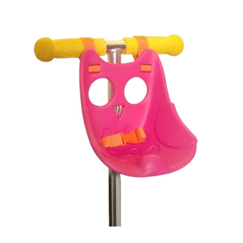 Rosa sykkelsete til bamser og dukker