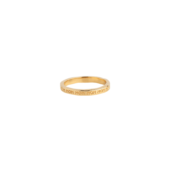 Hovedbilde ENAMEL RING MOM - GULL