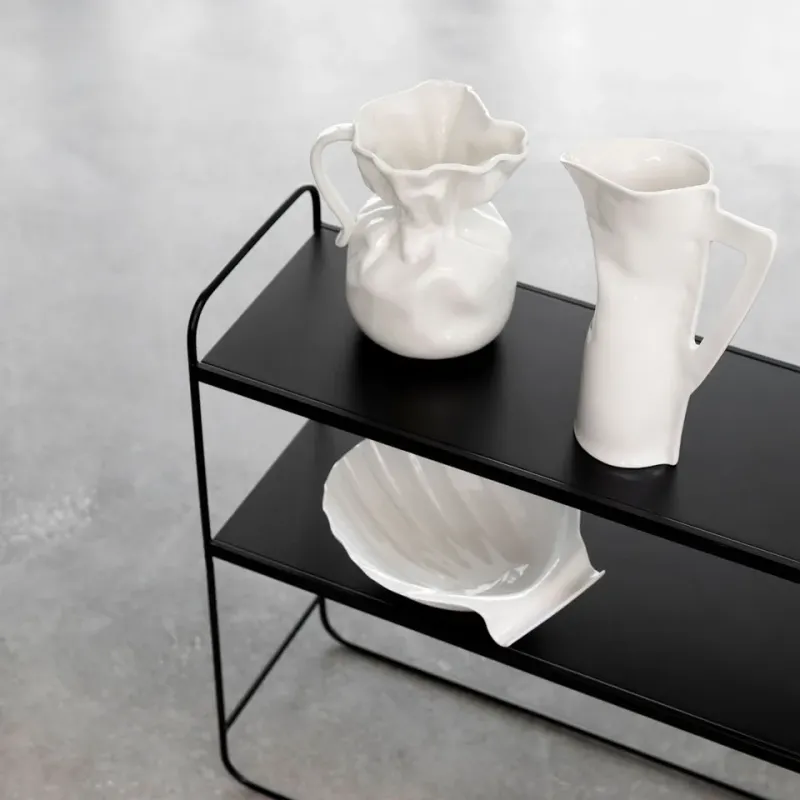 Crumple vase hvit