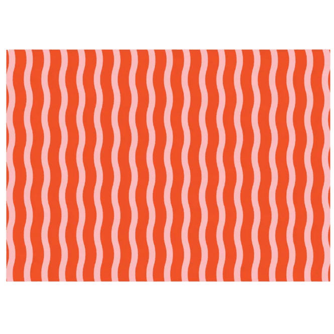 Hovedbilde Silkepapir – Tangy Red med stripemønster