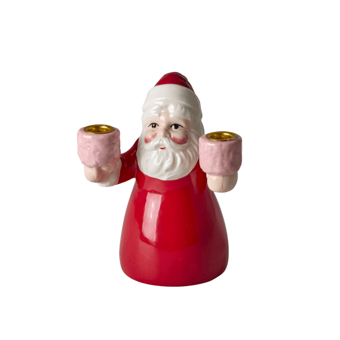 Hovedbilde Liten lysestake - Santa Claus Red