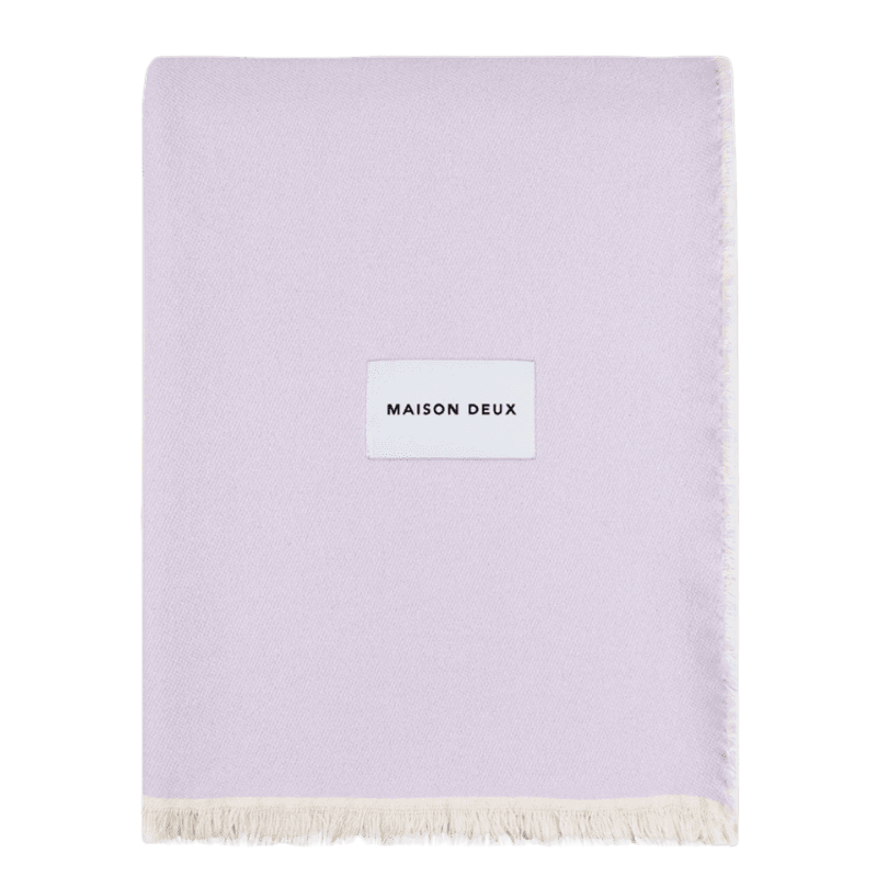 Check Bold Blanket Lilac Forest - 100% bomull