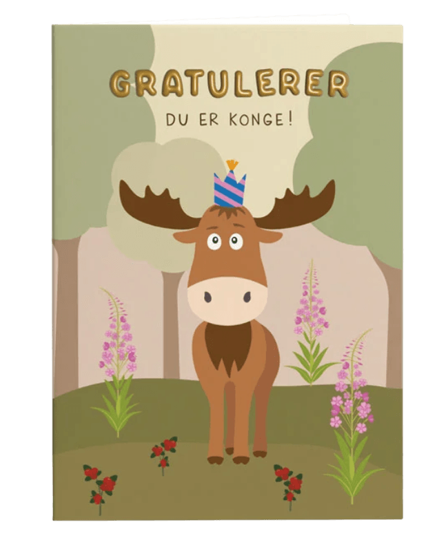 Kort - Gratulerer, du er konge!