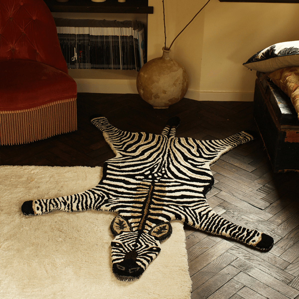  Stripey Zebra Rug Large * FORHÅNDSBESTILLING