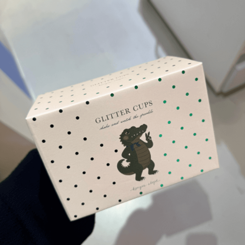 Glitterkopp 2 pk - Crocodile