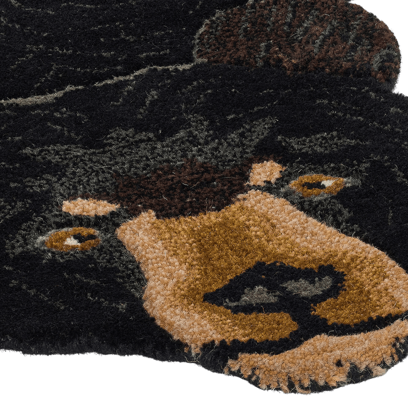 Blooming Black Bear Rug Large 