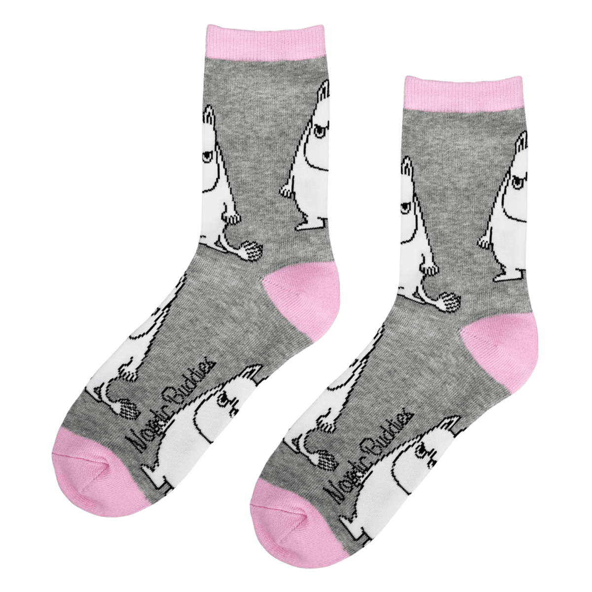 Moomin mummi sokker - Grå/rosa