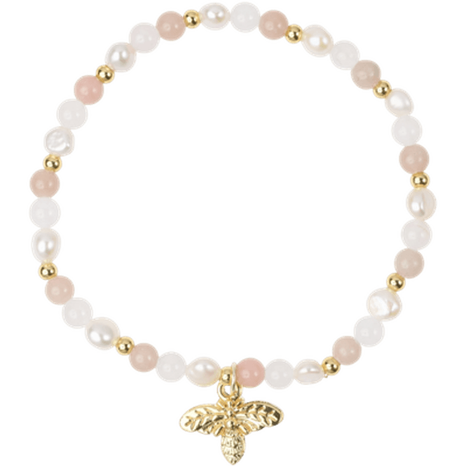 Hovedbilde Armbånd med charms liten - Rose mix