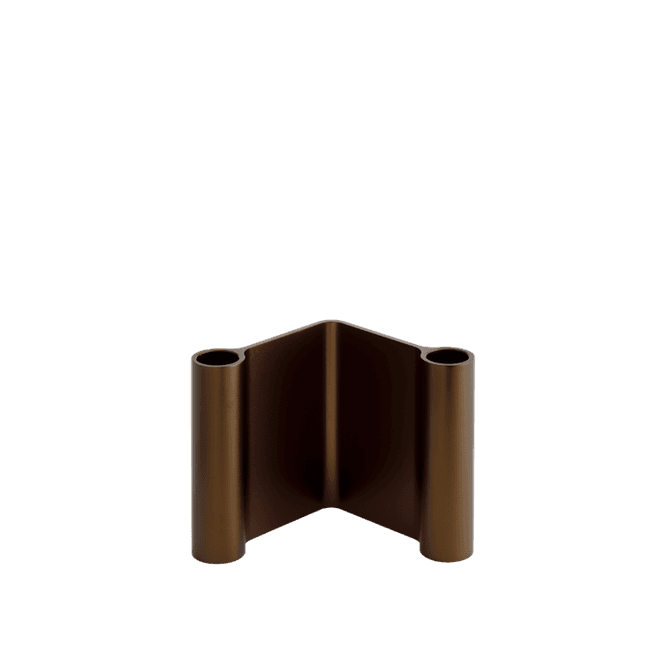 Hovedbilde Pair Candleholder - Brown 11 cm