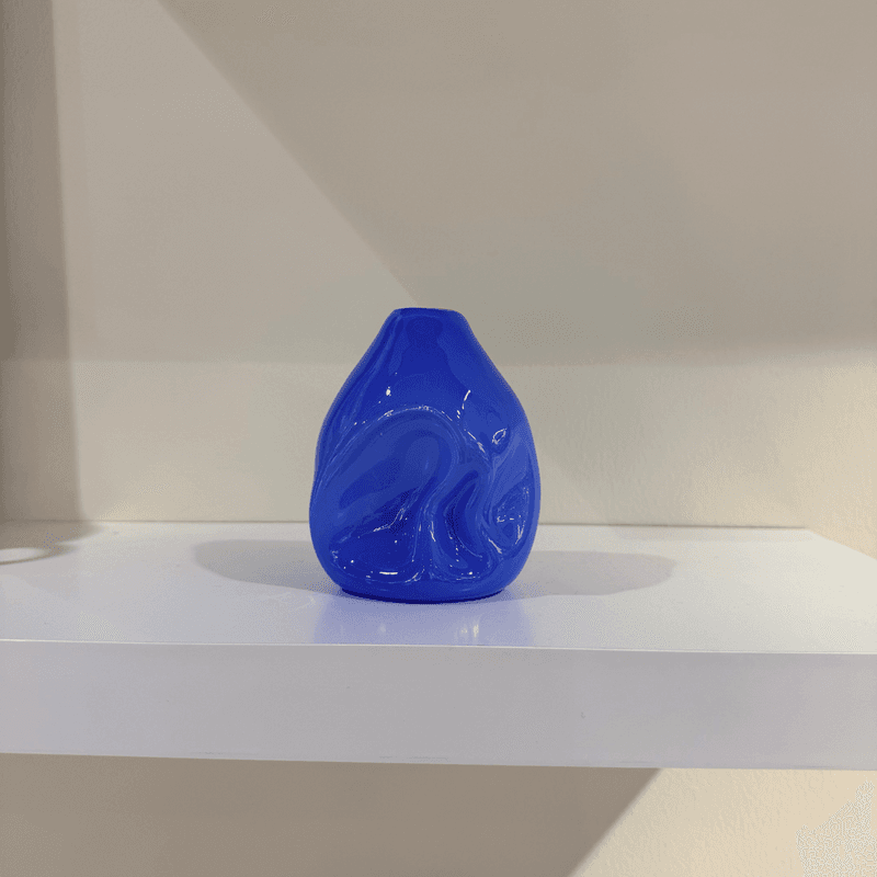 Valk Vase liten kobolt blå