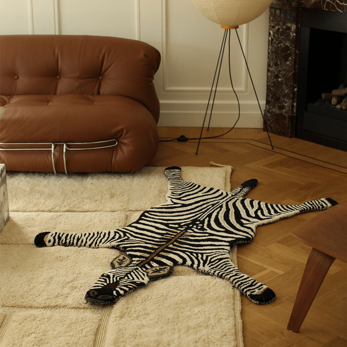  Stripey Zebra Rug Large * FORHÅNDSBESTILLING