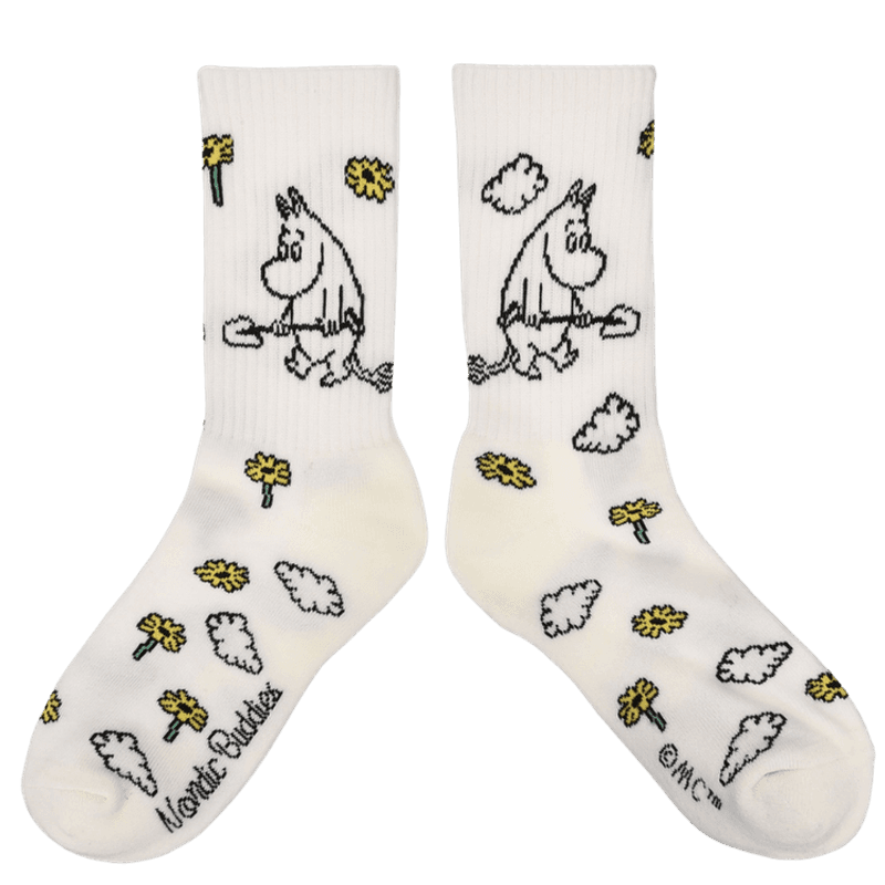 Moomin Retro Sokker - moomin blomster 