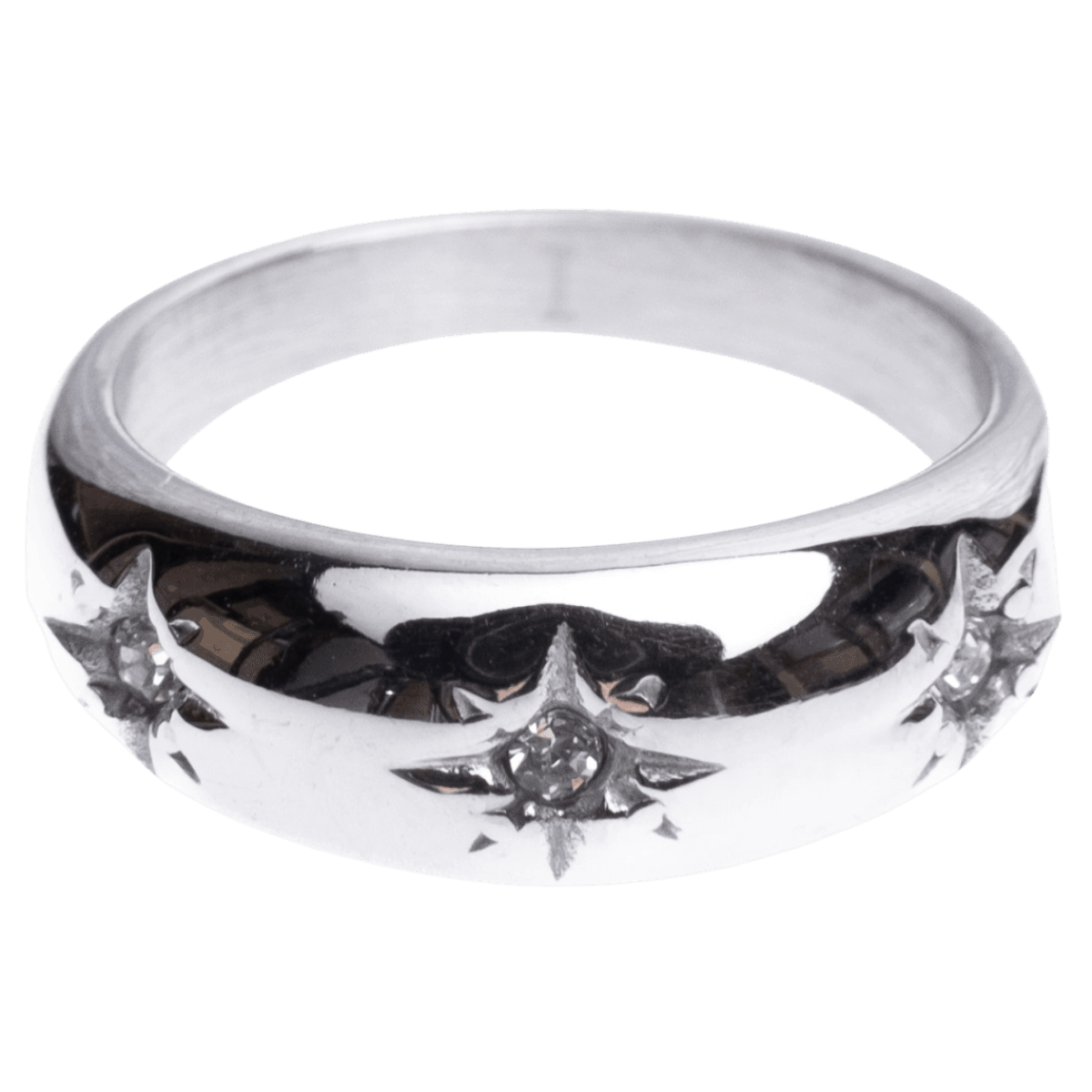 Chunky star ring - Sølv 