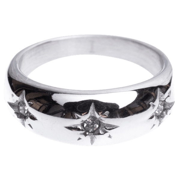 Hovedbilde Chunky star ring - Sølv 
