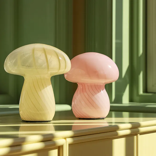 Hovedbilde Lampe Mushy - lys gul
