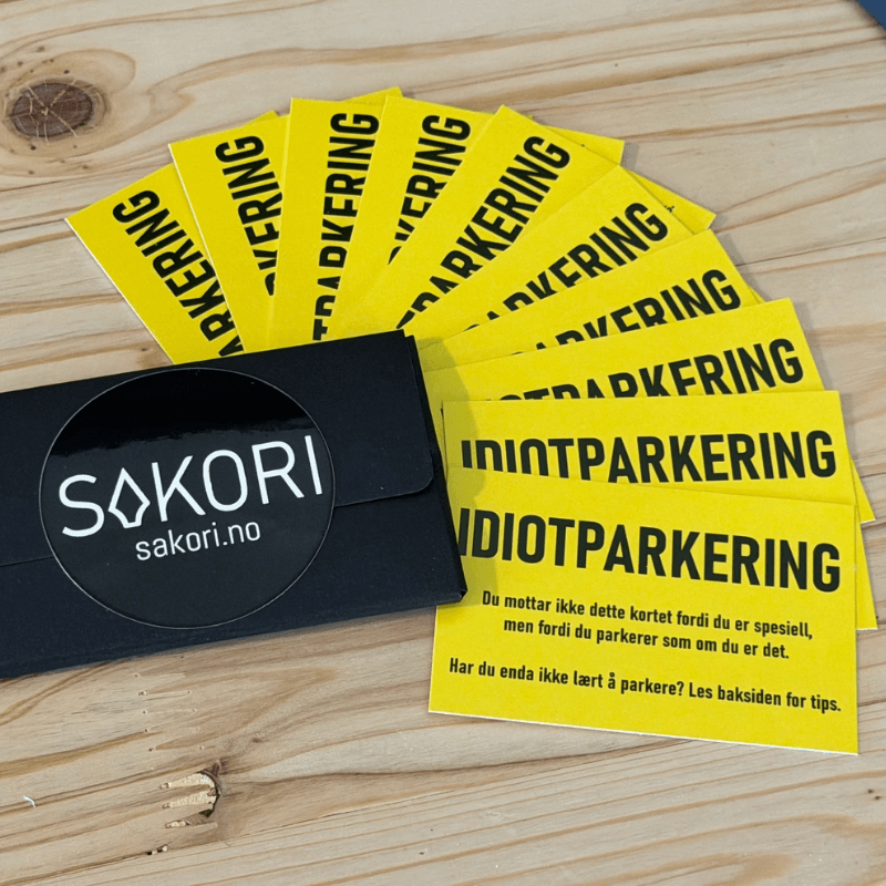 IDIOTPARKERING 10-pk