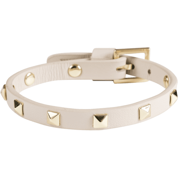 Hovedbilde Leather Stud Bracelet Mini - Sand