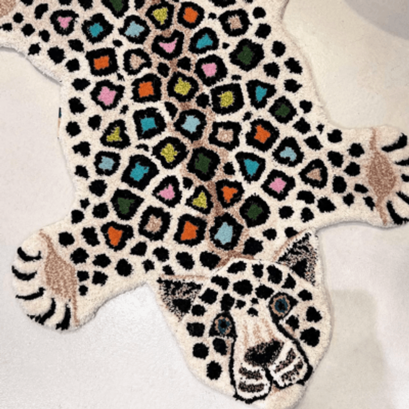 Disco Leopard Rug Small