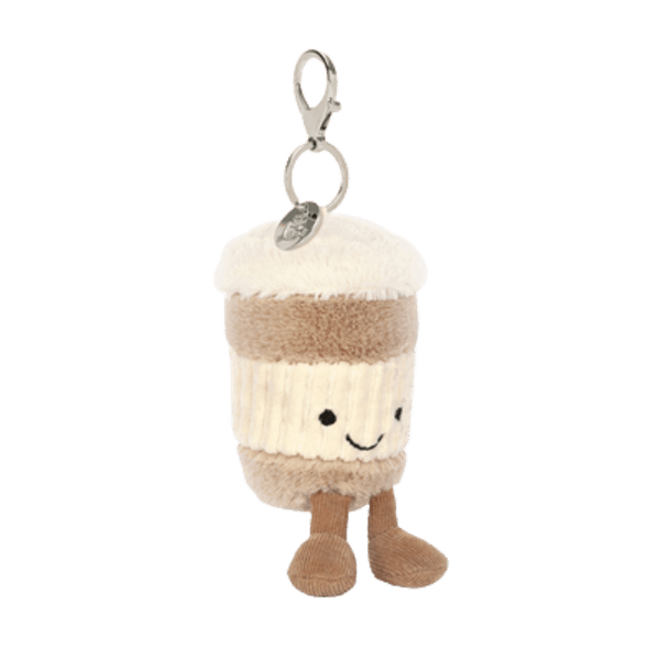 Hovedbilde Jellycat nøkkelring - Coffee-To-Go Bag Charm