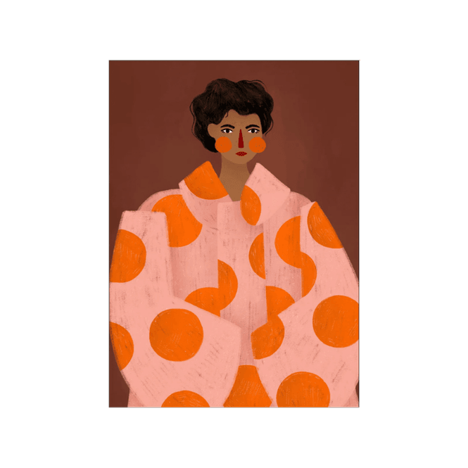 Hovedbilde poster - Woman With Orange Dots