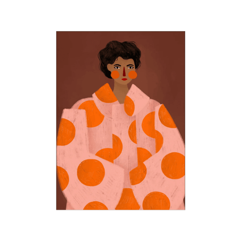 poster - Woman With Orange Dots