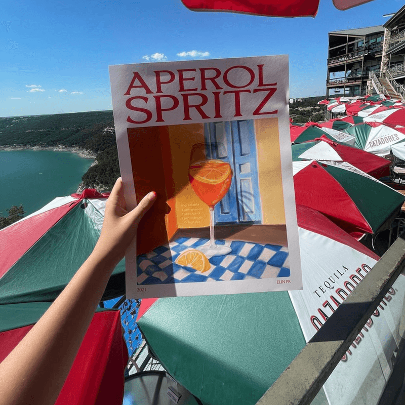 Elin PK Aperol Spritz Drink Poster