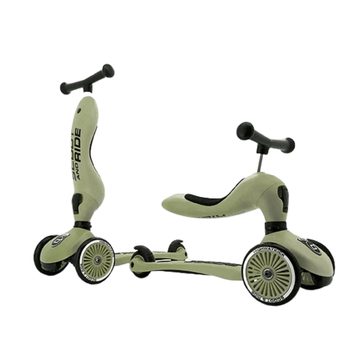 Scoot & Ride K1 sparkesykkel - Olive