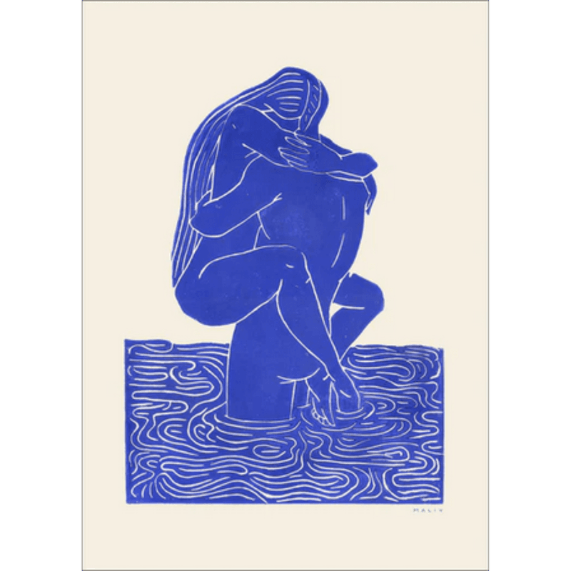 Poster - Maliv - One + one = three - Blue