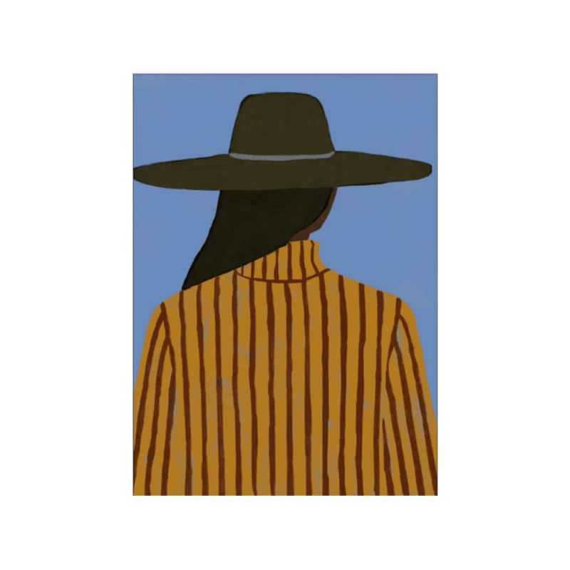 Poster - Modern Woman with Hat