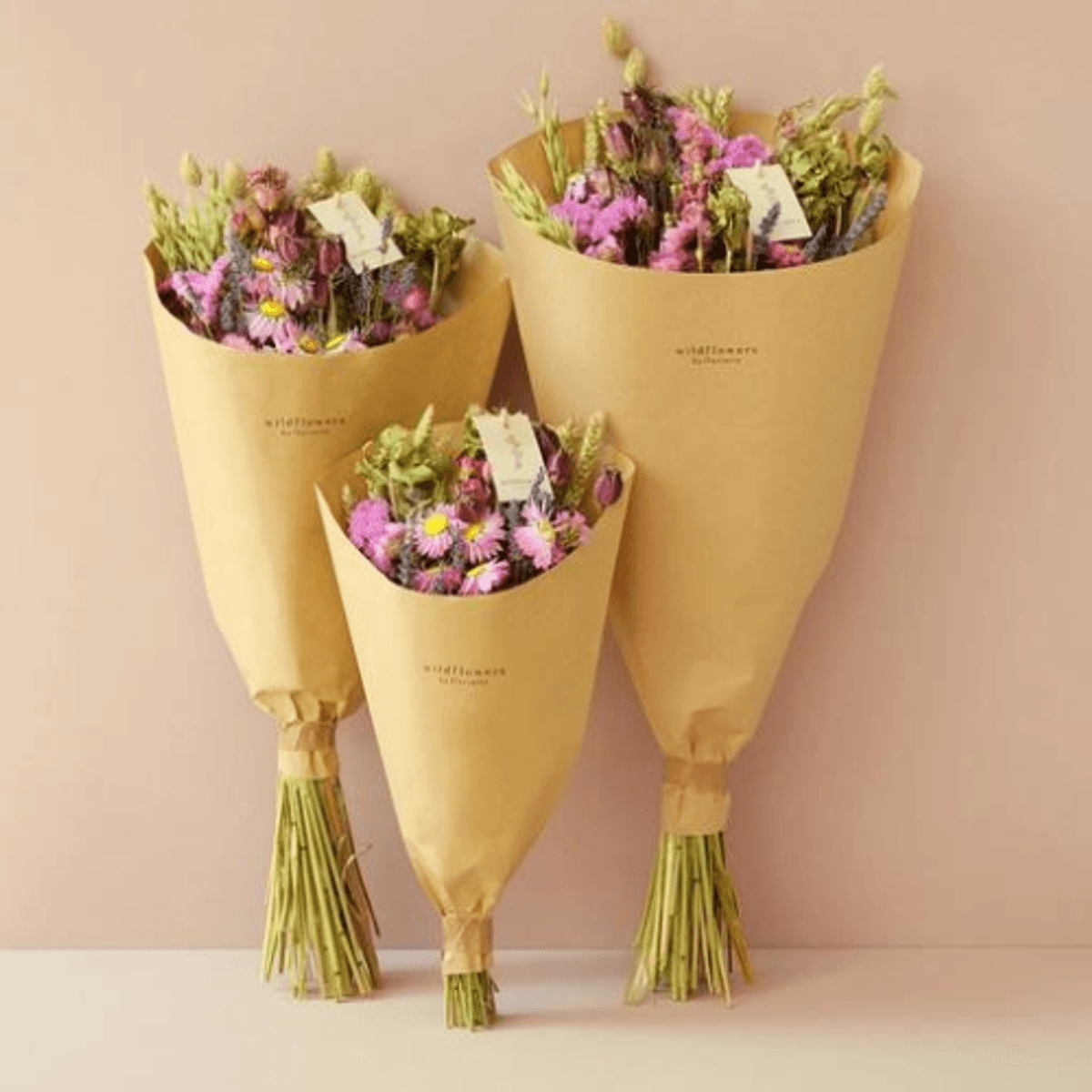 Dried Flowers - Bouquet - Pink