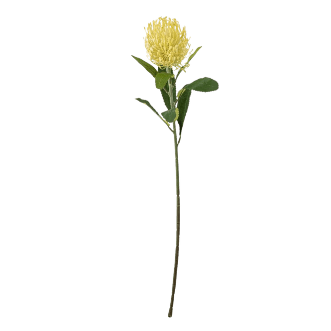 Hovedbilde Kunstig blomst - Needle Flower Stilk, gul