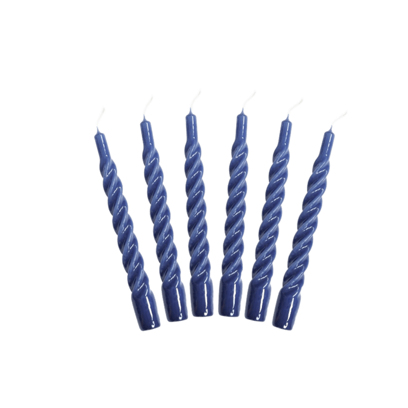 Candles with a Twist - Dark blue 1stk