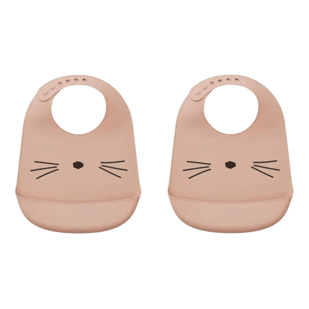Tilda silikon smekke - Cat rose 2pk