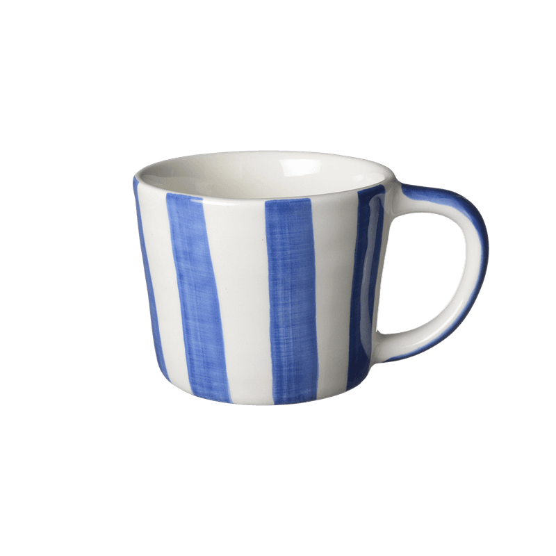 Capri Cappuccino krus - Blue java stripe