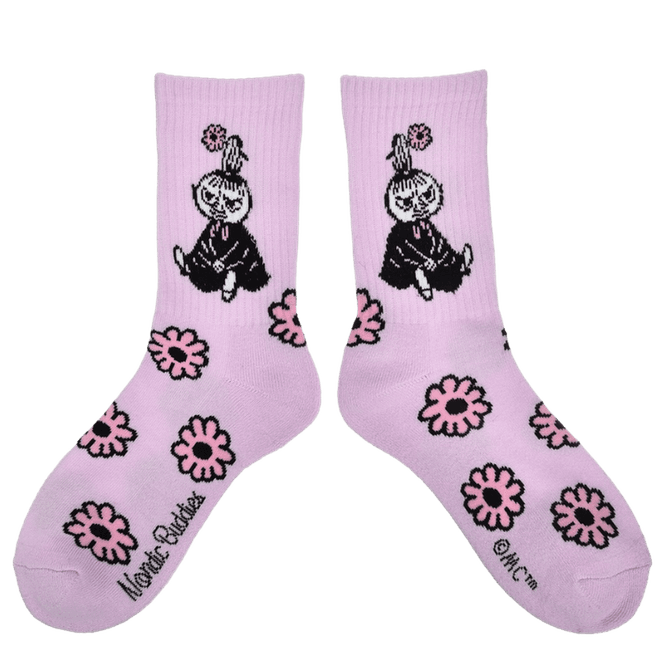 Hovedbilde Moomin Retro Sokker Lillemy Blomster - Rosa / ...