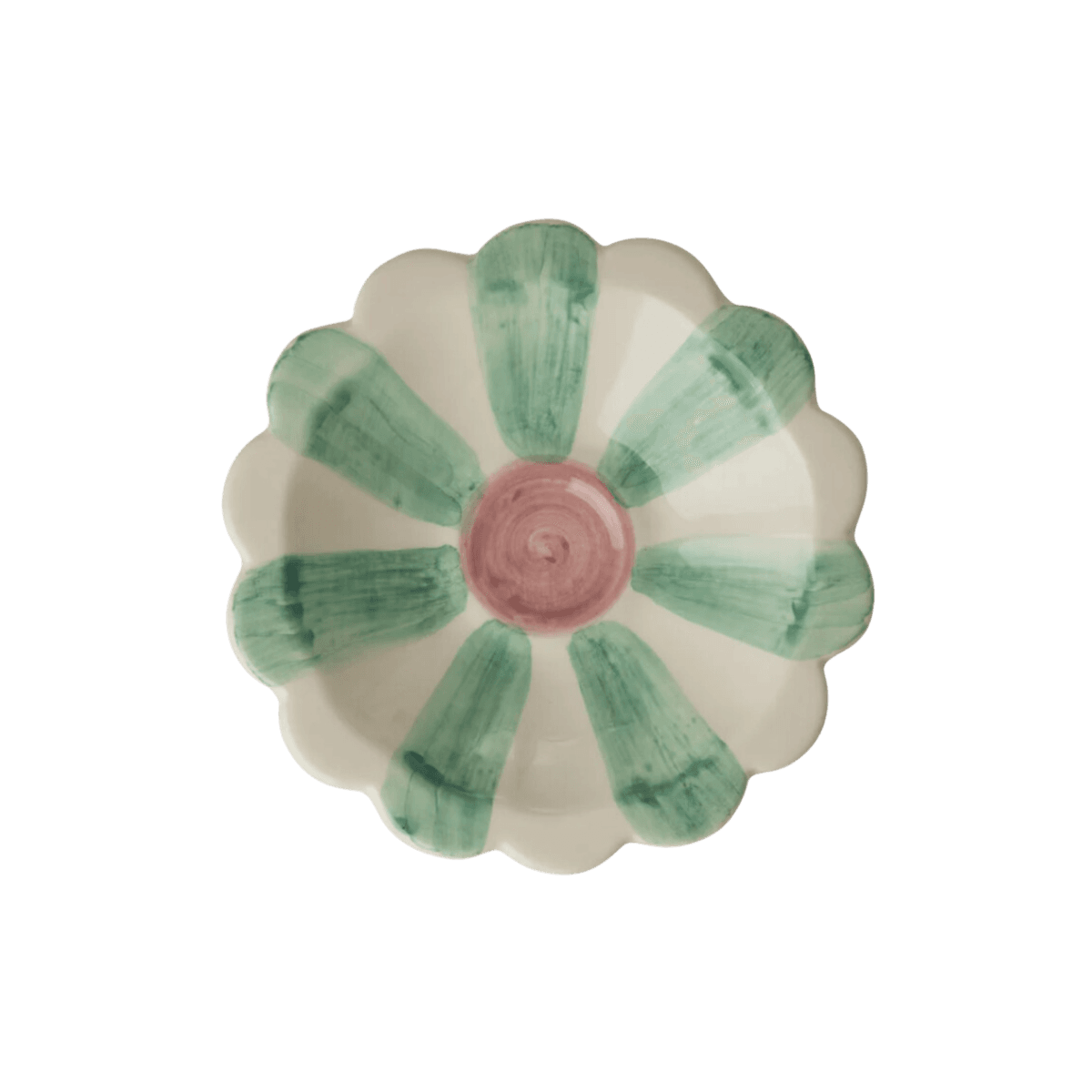 Keramikk skål - Håndmalt, blomster