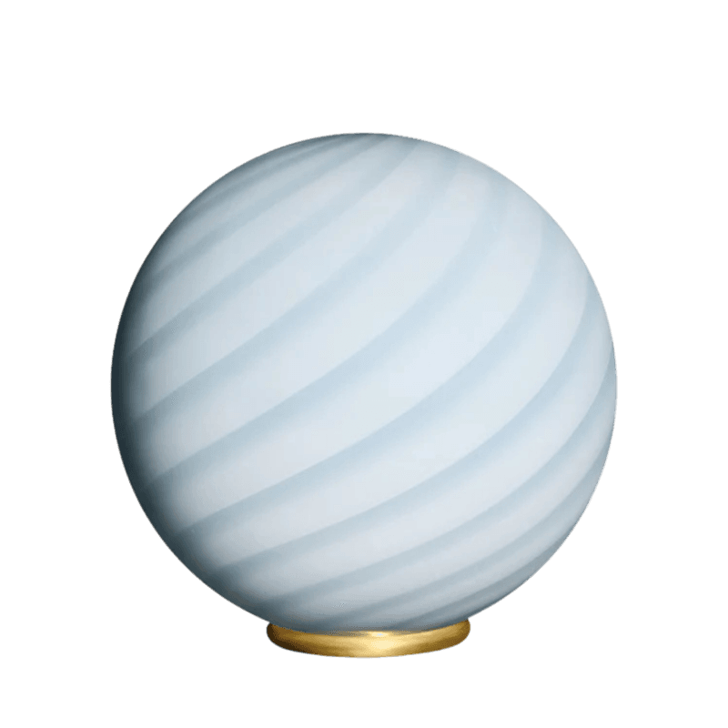 Murano - Candy bordlampe lyseblå swirl * Bestillingsvare