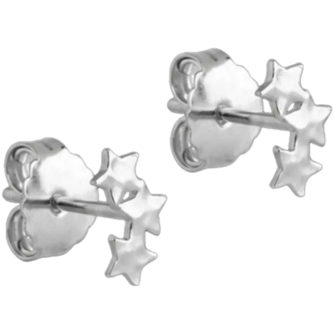 Hovedbilde ENAMEL Studs silver, Organic star
