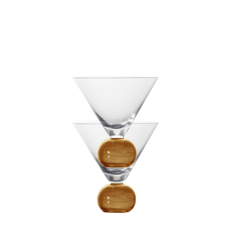 Glass Spice 2-pk - klar/ amber glass 
